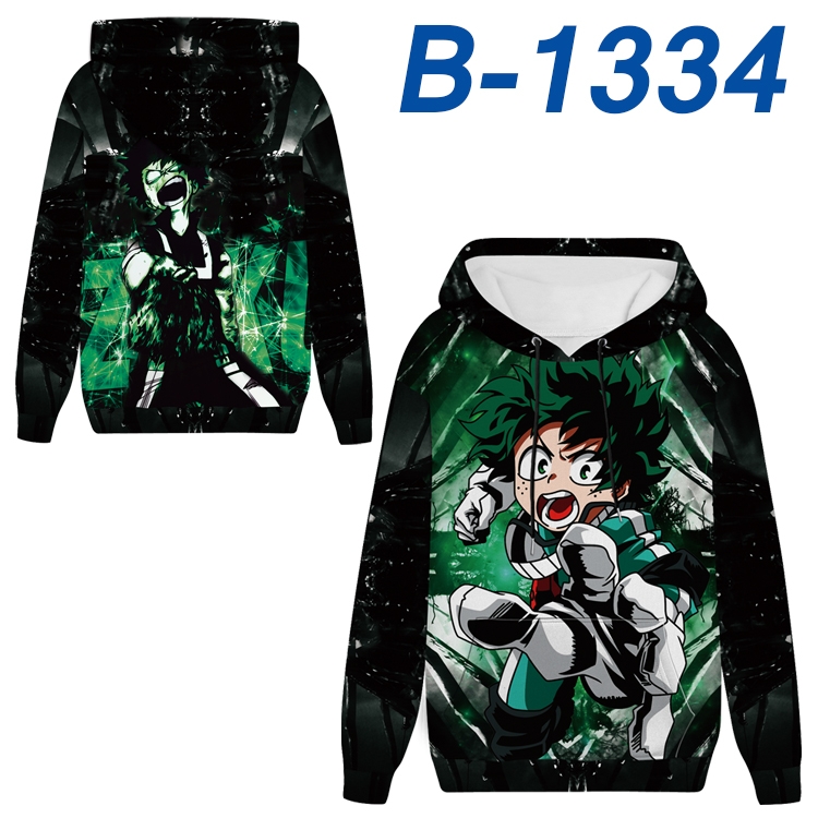 My Hero Academia  Anime padded pullover sweater hooded top from S to 4XL B-1334