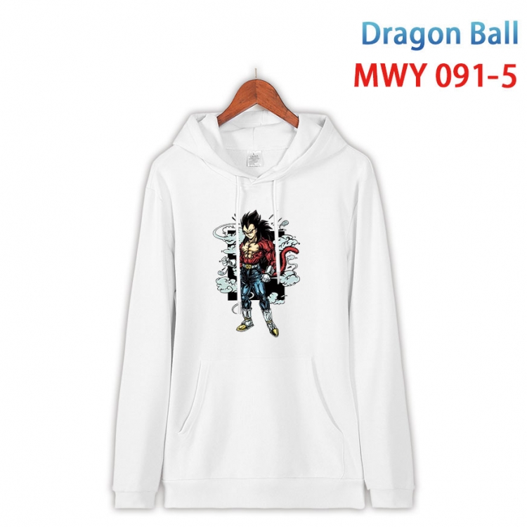 DRAGON BALL Cartoon Sleeve Hooded Patch Pocket Cotton Sweatshirt from S to 4XL MWY-091-5