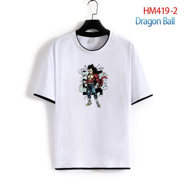 DRAGON BALL Cotton round neck fake two short-sleeved T-shirts from S to 4XL  HM-419-2