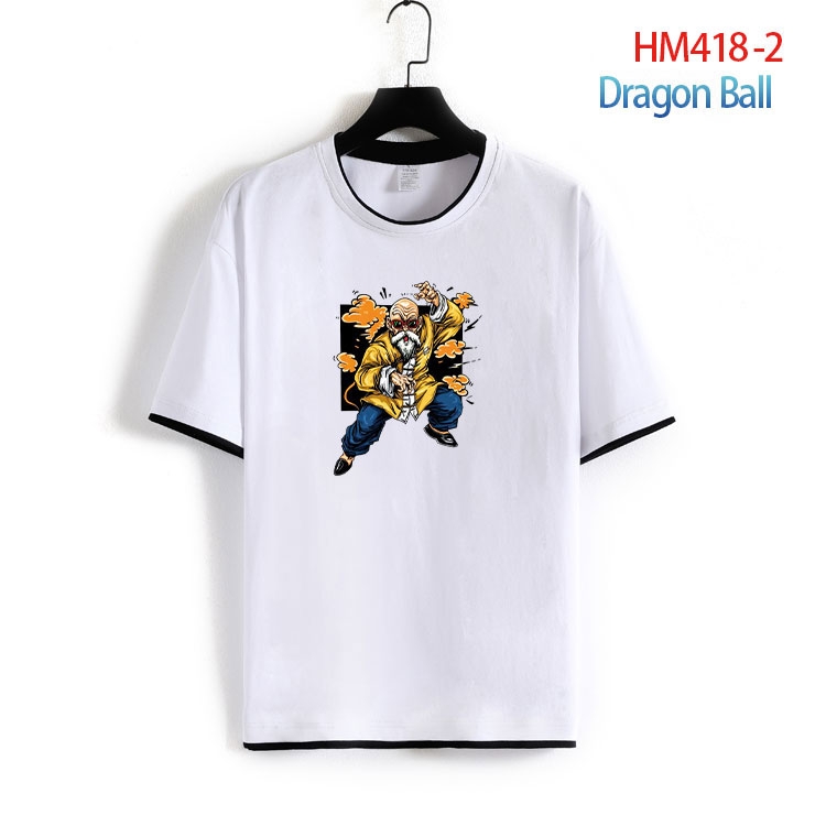 DRAGON BALL Cotton round neck fake two short-sleeved T-shirts from S to 4XL  HM-418-2