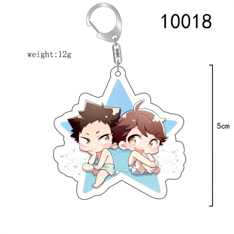 Haikyuu!! Anime acrylic Key Chain  price for 5 pcs 10018