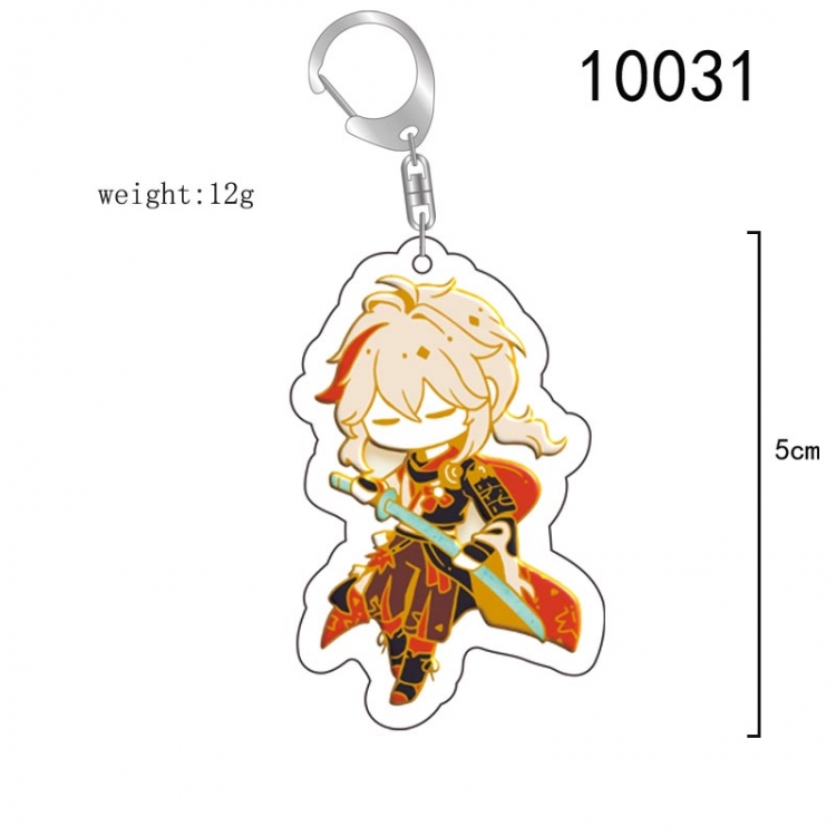 Genshin Impact Anime acrylic Key Chain  price for 5 pcs 10031