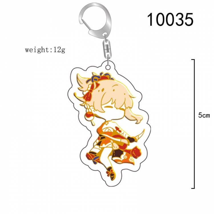 Genshin Impact Anime acrylic Key Chain  price for 5 pcs 10035