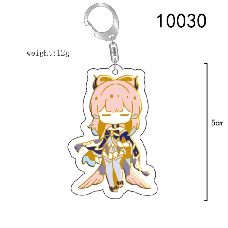 Genshin Impact Anime acrylic Key Chain  price for 5 pcs 10030