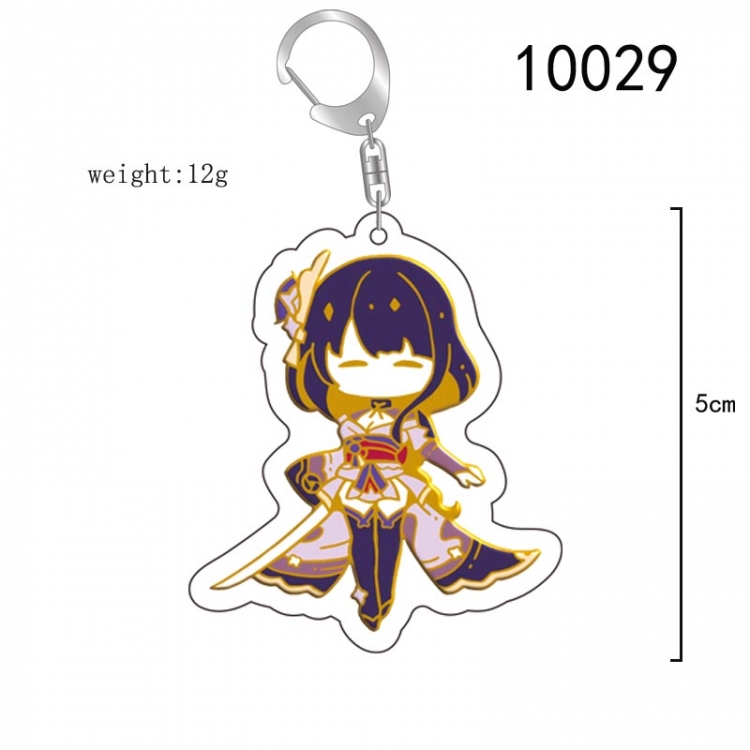 Genshin Impact Anime acrylic Key Chain  price for 5 pcs 10029