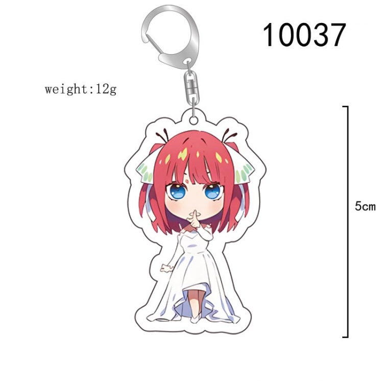 The Quintessential Qunintupiets  Anime acrylic Key Chain  price for 5 pcs 10037