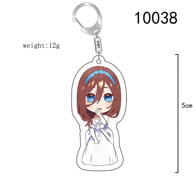 The Quintessential Qunintupiets  Anime acrylic Key Chain  price for 5 pcs 10038