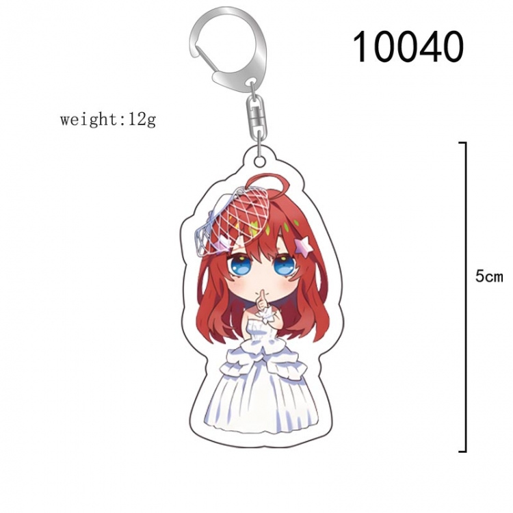 The Quintessential Qunintupiets  Anime acrylic Key Chain  price for 5 pcs 10040