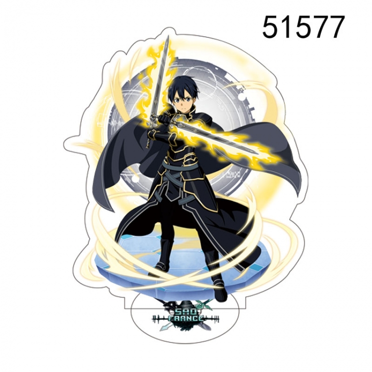 Sword Art Online Anime characters acrylic Standing Plates Keychain 15CM 51577