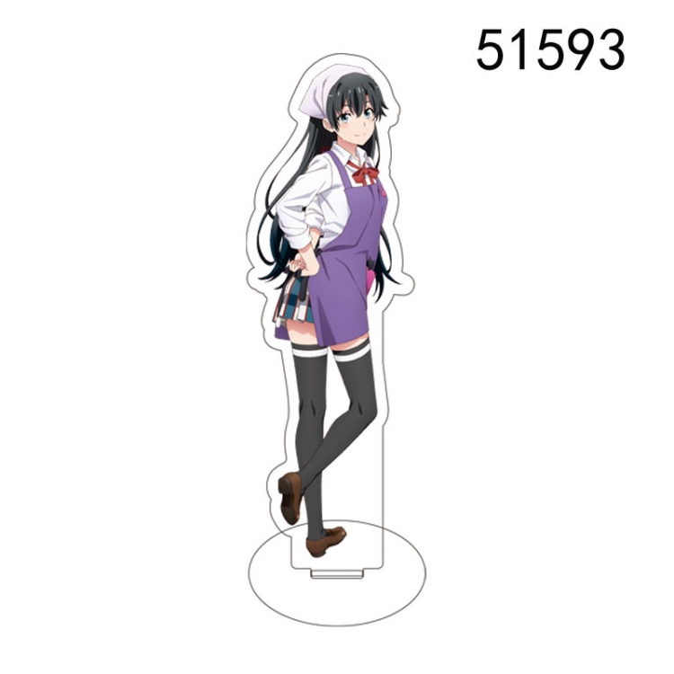 My youth romance story really has a problem Anime characters acrylic Standing Plates Keychain 15CM 51593