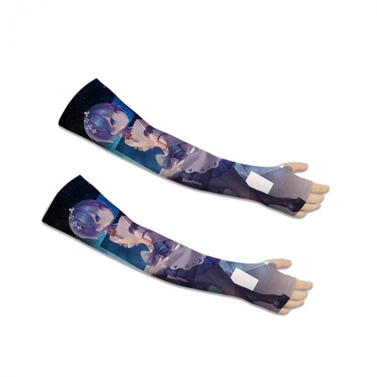 Re:Zero kara Hajimeru Isekai Seikatsu Printed Long Cycling Sleeve Sun Protection Sleeve