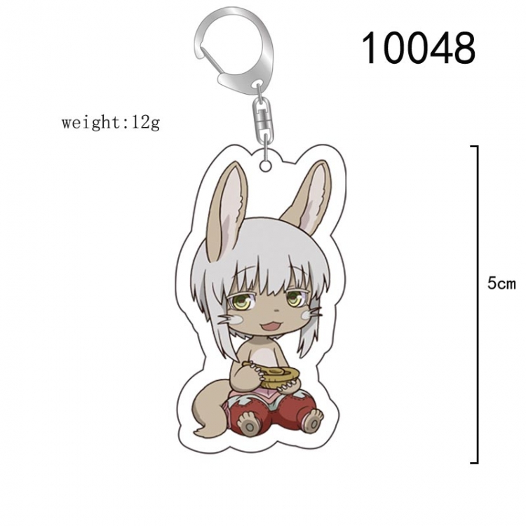 From the abyss Anime acrylic Key Chain  price for 5 pcs 10048