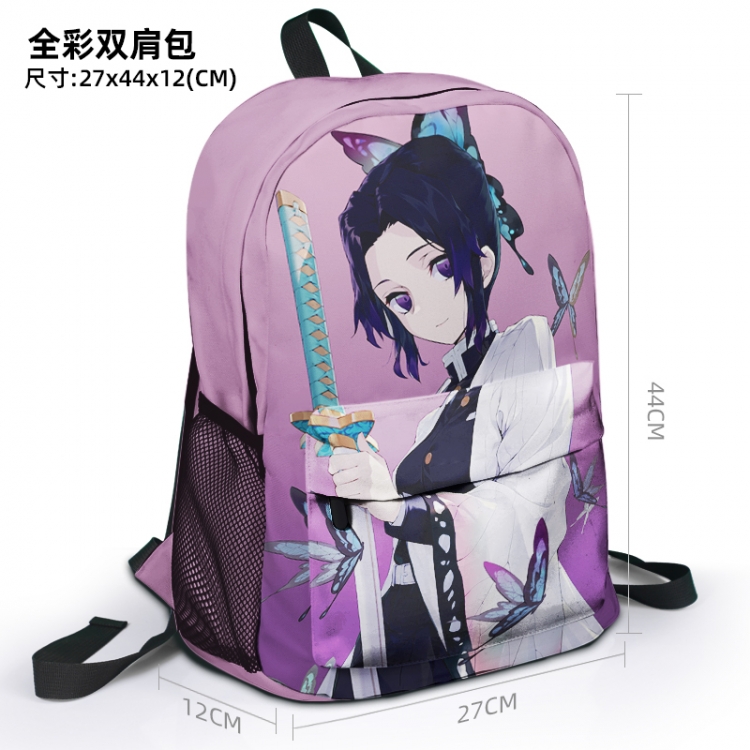 Demon Slayer Kimets Animation surrounding full color backpack student school bag 27x44x12