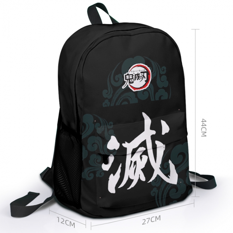 Demon Slayer Kimets Animation surrounding full color backpack student school bag 27x44x12