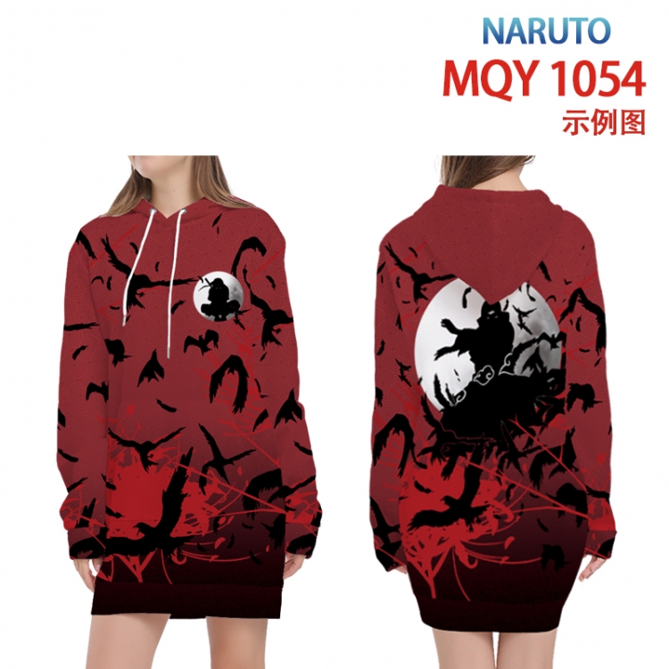 Naruto Full color printed hooded long sweater from XS to 4XL MQY-1054