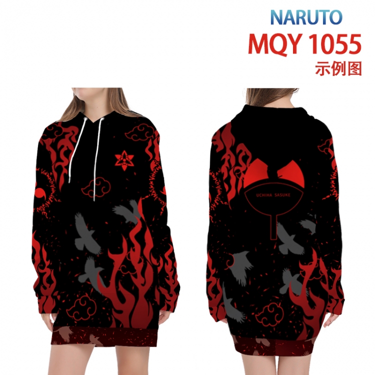 Naruto Full color printed hooded long sweater from XS to 4XL  MQY-1055