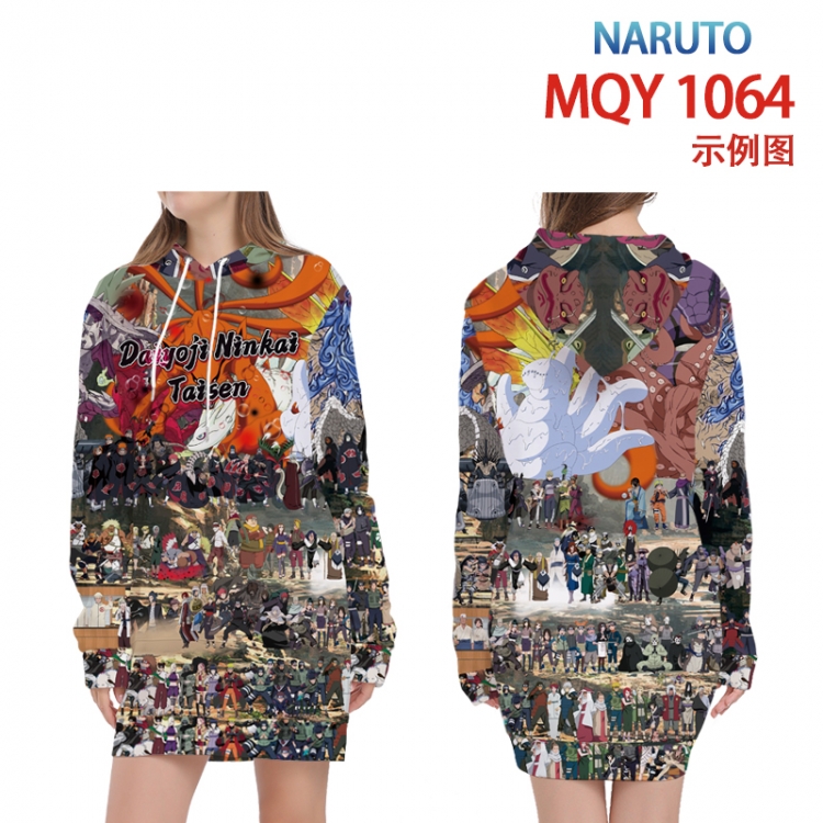 Naruto Full color printed hooded long sweater from XS to 4XL MQY-1064