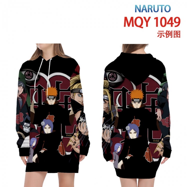 Naruto Full color printed hooded long sweater from XS to 4XL MQY-1049