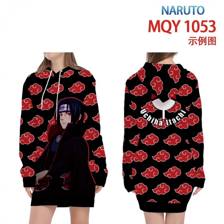 Naruto Full color printed hooded long sweater from XS to 4XL MQY-1053
