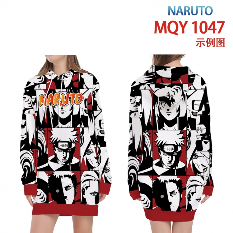 Naruto Full color printed hooded long sweater from XS to 4XL MQY-1047