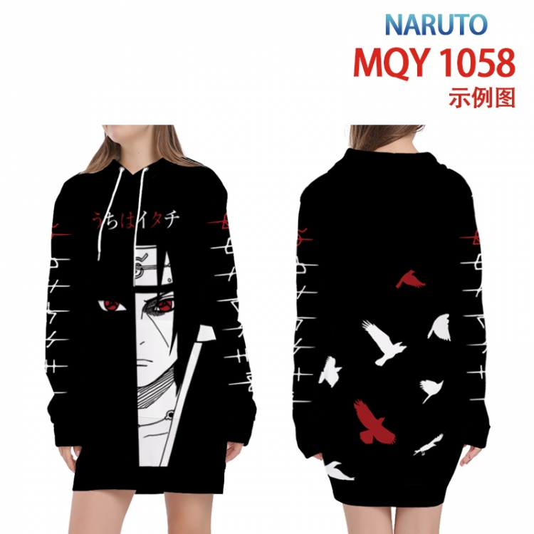 Naruto Full color printed hooded long sweater from XS to 4XL MQY-1058