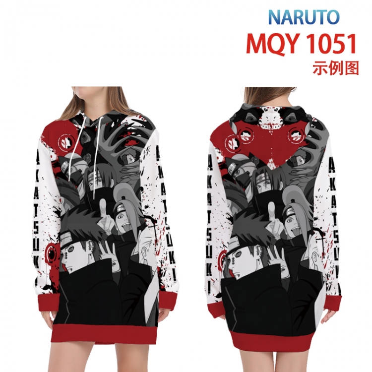 Naruto Full color printed hooded long sweater from XS to 4XL MQY-1051
