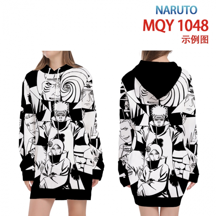 Naruto Full color printed hooded long sweater from XS to 4XL MQY-1048