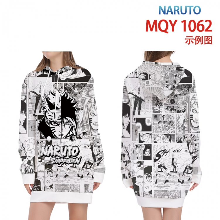 Naruto Full color printed hooded long sweater from XS to 4XL MQY-1062