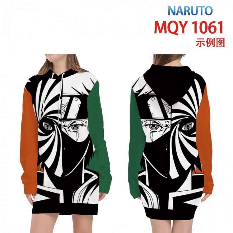 Naruto Full color printed hooded long sweater from XS to 4XL MQY-1061