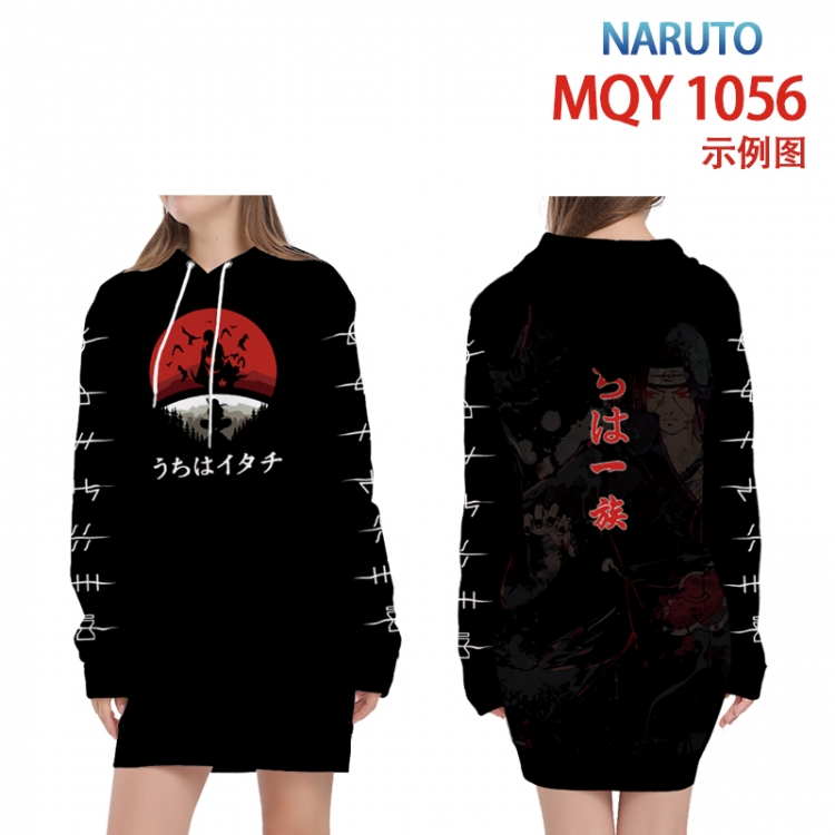 Naruto Full color printed hooded long sweater from XS to 4XL MQY-1056