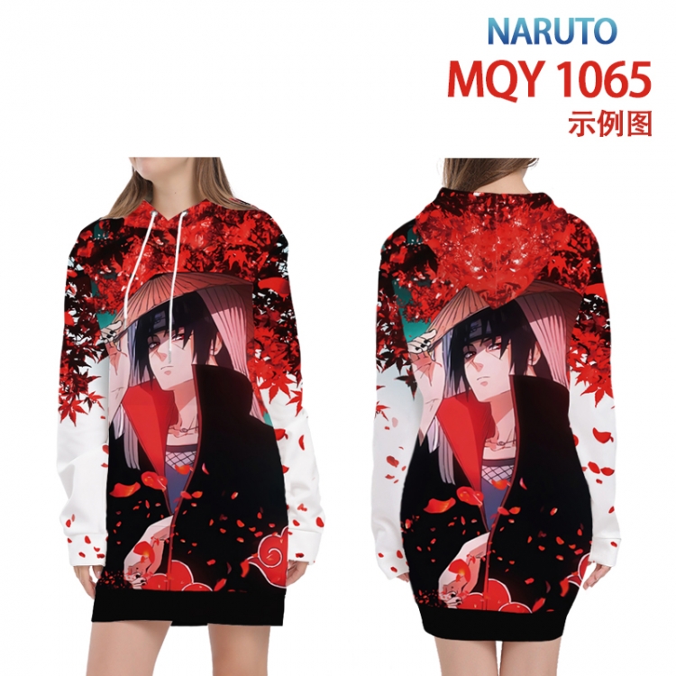 Naruto Full color printed hooded long sweater from XS to 4XL MQY-1065