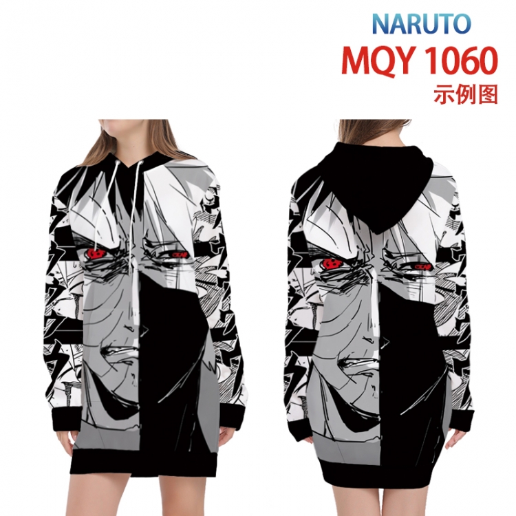 Naruto Full color printed hooded long sweater from XS to 4XL MQY-1060