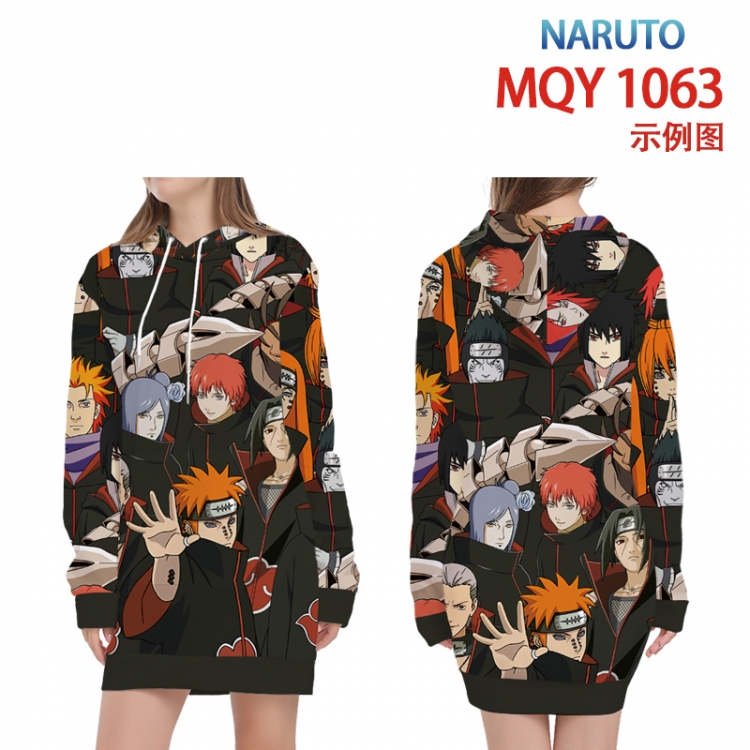 Naruto Full color printed hooded long sweater from XS to 4XL  MQY-1063