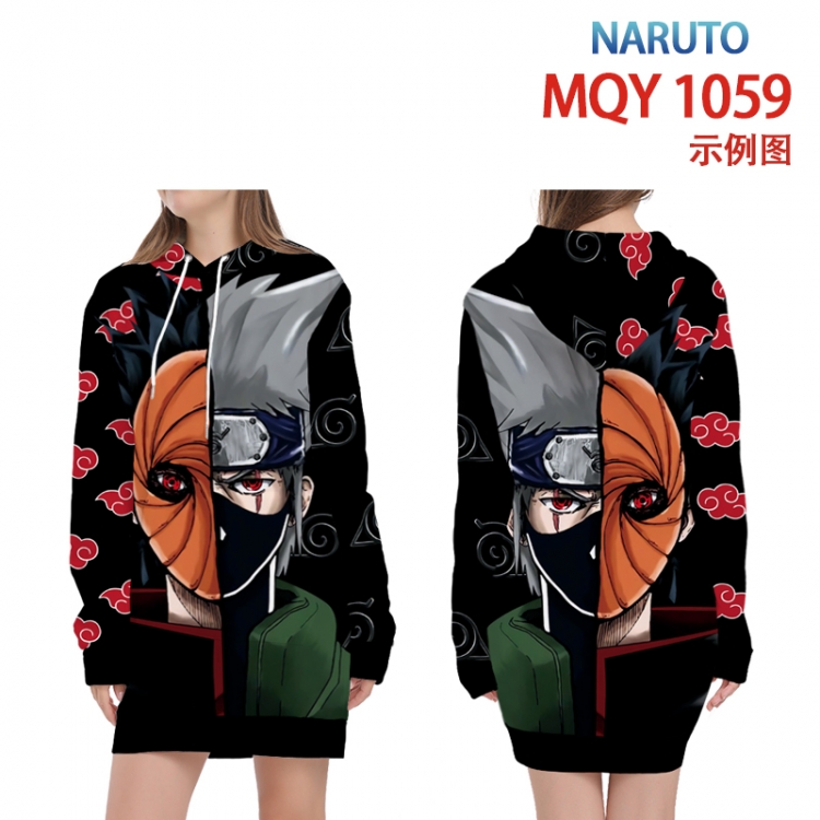 Naruto Full color printed hooded long sweater from XS to 4XL MQY-1059