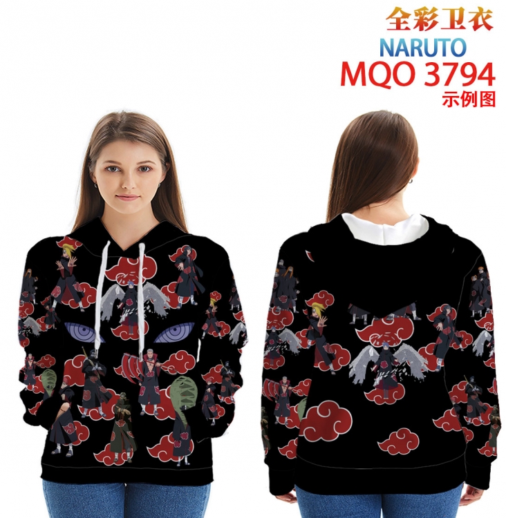 Naruto Full Color Patch pocket Sweatshirt Hoodie  from XXS to 4XL MQO 3794