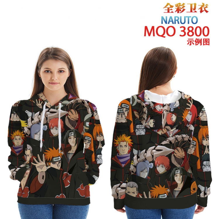 Naruto Full Color Patch pocket Sweatshirt Hoodie  from XXS to 4XL MQO 3800