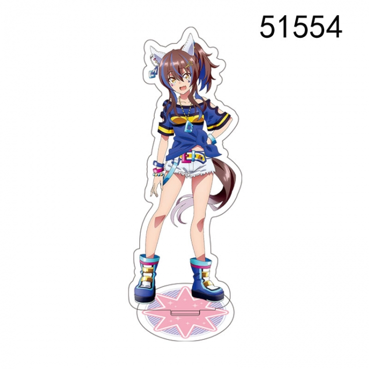 Pretty Derby  Anime characters acrylic Standing Plates Keychain 15CM 51554