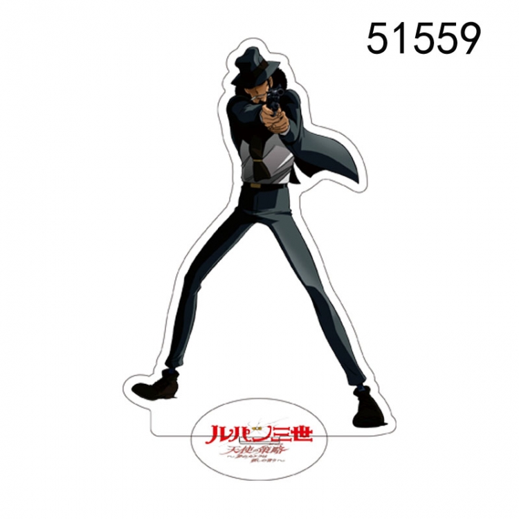 Lupin III Anime characters acrylic Standing Plates Keychain 15CM 51559