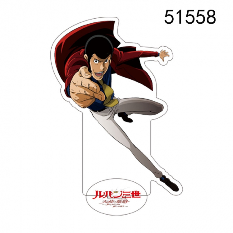 Lupin III Anime characters acrylic Standing Plates Keychain 15CM 51558