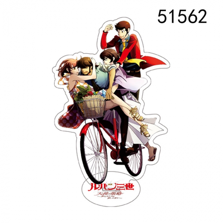 Lupin III Anime characters acrylic Standing Plates Keychain 15CM 51562