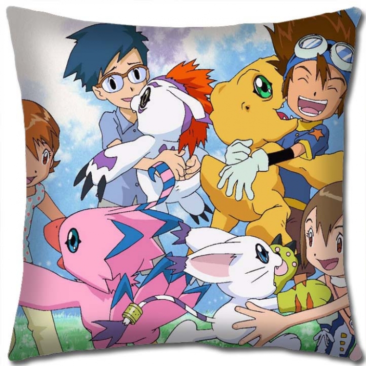 Digimon Anime square full-color pillow cushion 45X45CM NO FILLING S2-52