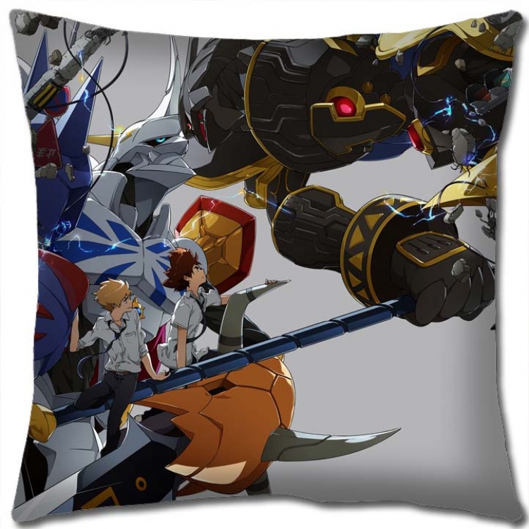 Digimon Anime square full-color pillow cushion 45X45CM NO FILLING S2-13
