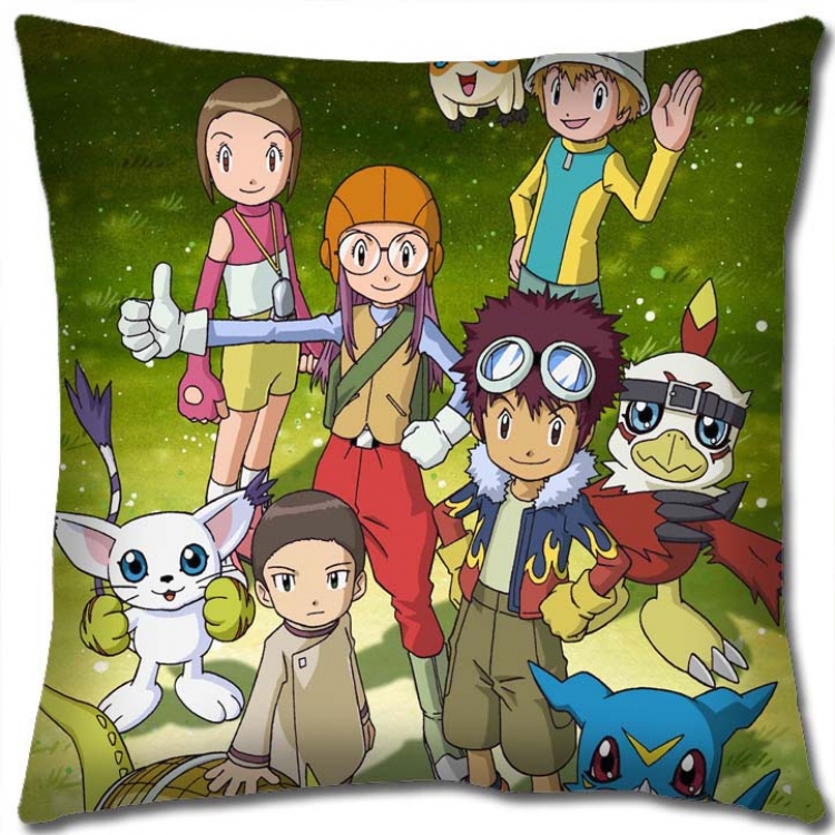Digimon Anime square full-color pillow cushion 45X45CM NO FILLING S2-36