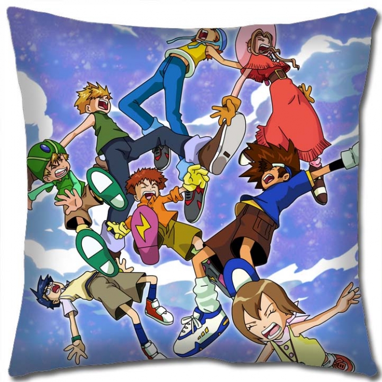 Digimon Anime square full-color pillow cushion 45X45CM NO FILLING S2-14