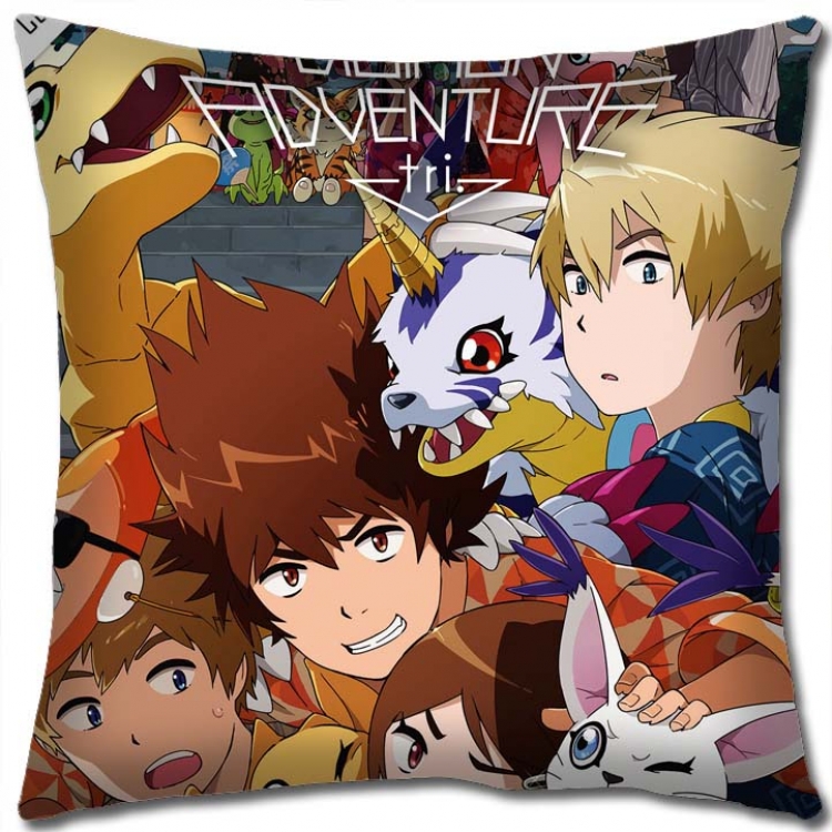 Digimon Anime square full-color pillow cushion 45X45CM NO FILLING S2-21