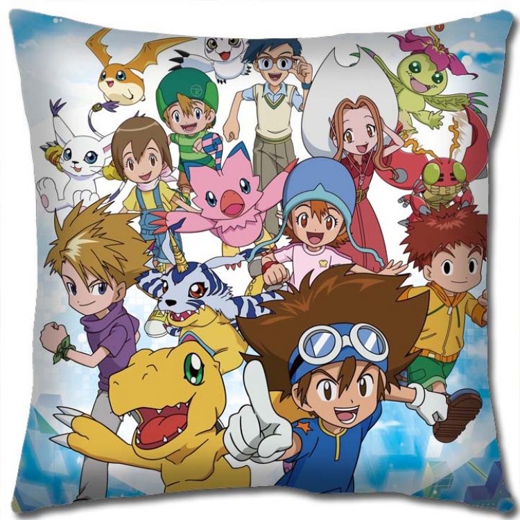 Digimon Anime square full-color pillow cushion 45X45CM NO FILLING S2-7