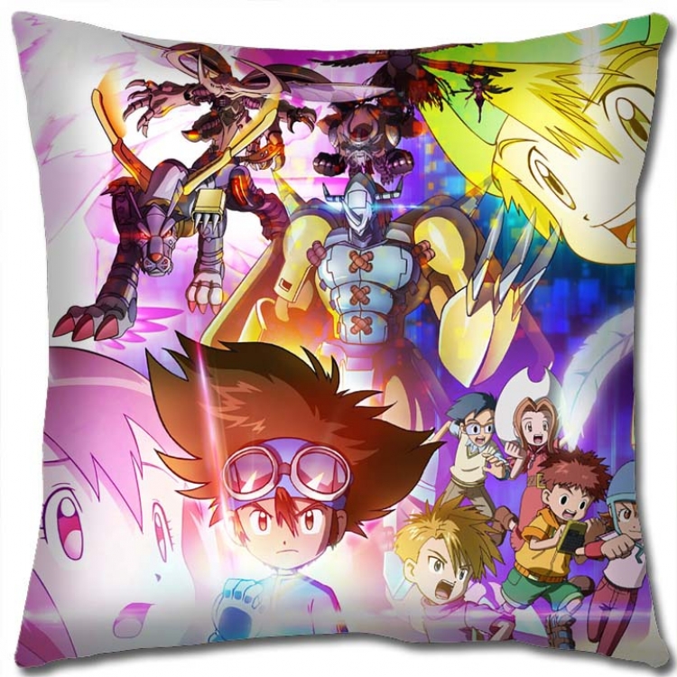 Digimon Anime square full-color pillow cushion 45X45CM NO FILLING  S2-39