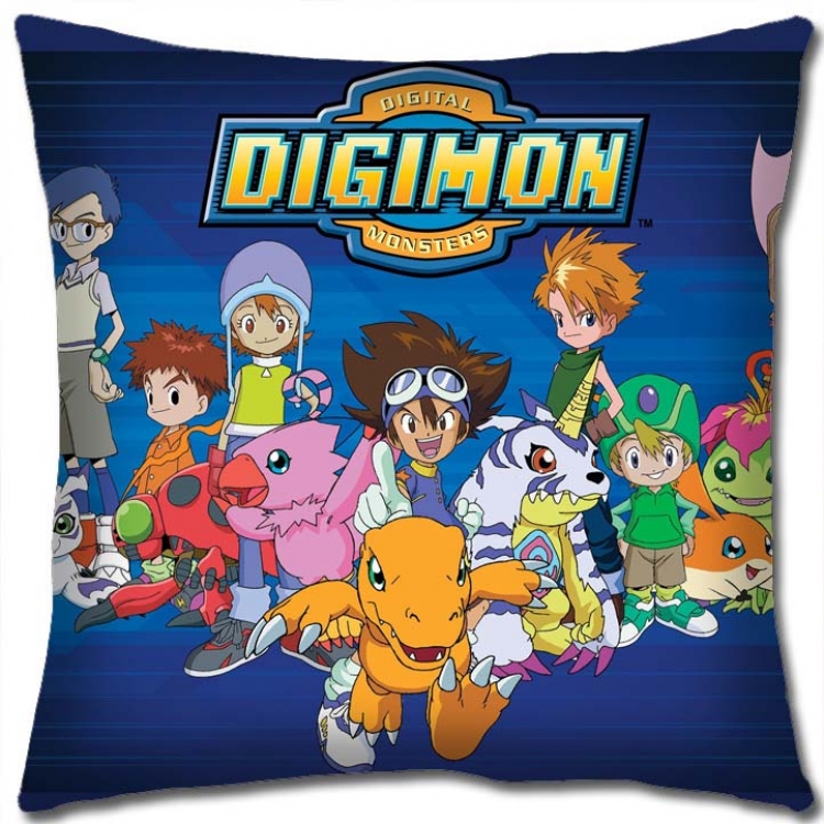 Digimon Anime square full-color pillow cushion 45X45CM NO FILLING S2-56