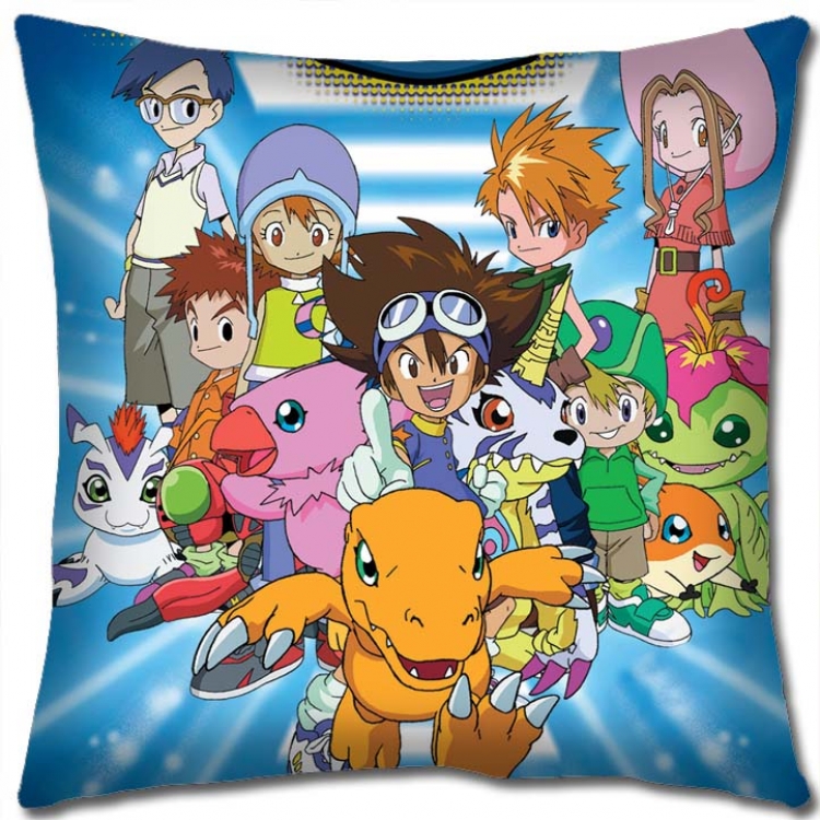 Digimon Anime square full-color pillow cushion 45X45CM NO FILLING S2-35