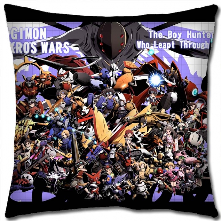 Digimon Anime square full-color pillow cushion 45X45CM NO FILLING S2-73
